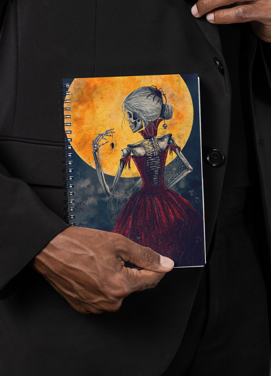 Gothic Spiral Journal - Perfekt für Schriftsteller, Kreative Halloween Geschenk, dunkle Ästhetik, Notizen, Kunst
