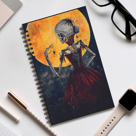 Gothic Spiral Journal - Perfekt für Schriftsteller, Kreative Halloween Geschenk, dunkle Ästhetik, Notizen, Kunst